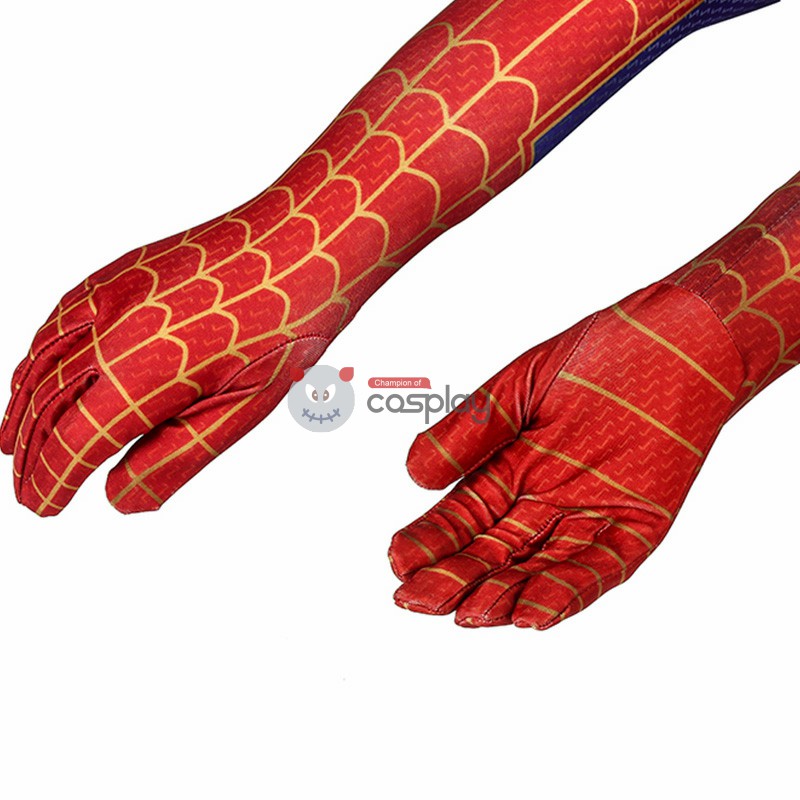 Peter Parker SpiderMan Cosplay Suit Spider-Man Into the Spider-Verse Costumes for Kids